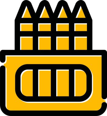 inşaat endüstrisi simgesini ana hatlarıyla doldurma