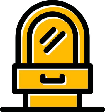 Bir kilit simgesinin vektör illüstrasyonu