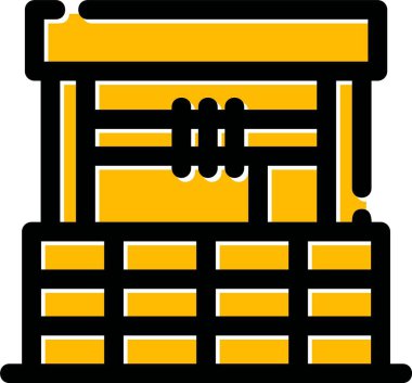 Çin ev simgesinin vektör illüstrasyonu