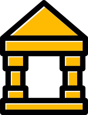 Ev. Web simgesi basit illüstrasyon