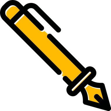 kalem simgesi vektör illüstrasyonu