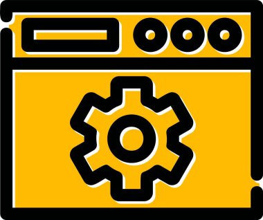 Ayarlar simgesi. vektör illüstrasyon