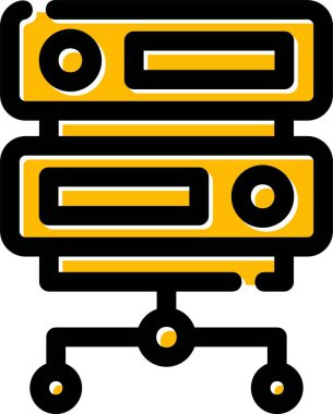 Doldurulmuş kod kodu simgesi - ana hat biçimi