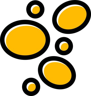 Sarı ve beyaz arkaplanın vektör çizimi