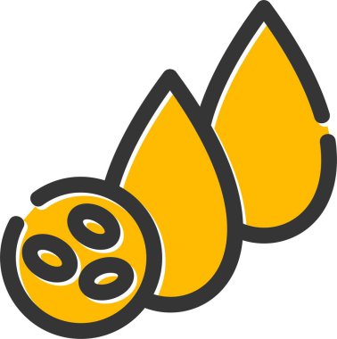 Limon simgesinin vektör illüstrasyonu