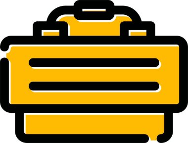 Çanta. Web simgesi basit illüstrasyon