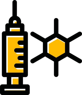 Biyolojik tehlike. Web simgesi basit illüstrasyon