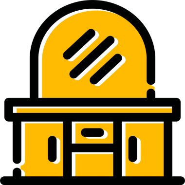 İnşaat binası simgesi - taslak biçimi