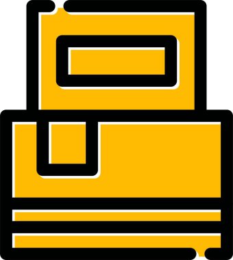 Yazıcı. Web simgesi basit illüstrasyon