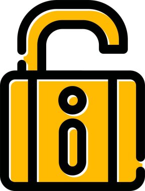 Kilit simgesini tam - taslak biçiminde kilitle