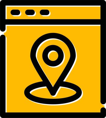 Harita iğnesi. Basit simge