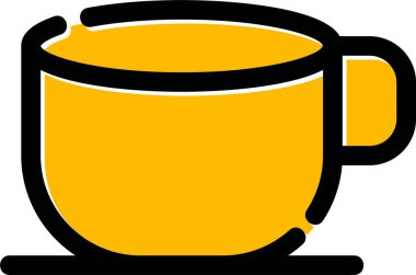 Kahve fincanı. Basit tasarım