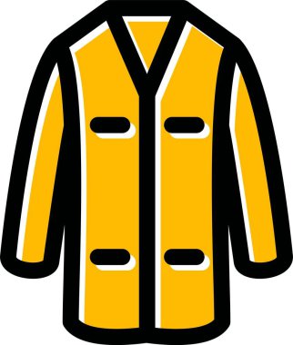 Ceket ceketi simgesi - taslak biçiminde