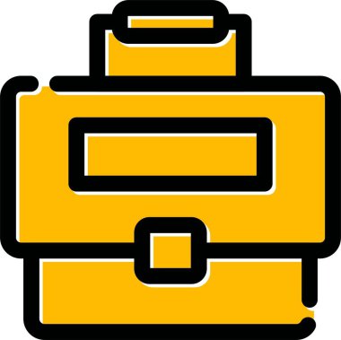 çanta çanta iş simgesi ana hat biçiminde