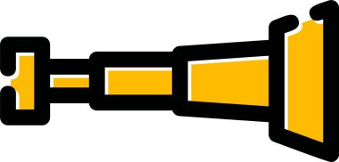 Meşale. Web simgesi basit illüstrasyon