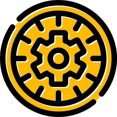 Teçhizat Web simgesi basit illüstrasyon