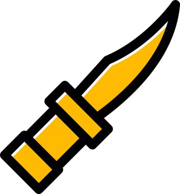 Bıçak. Web simgesi basit illüstrasyon