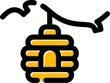 Bir arının çizgi film karakterinin vektör çizimi