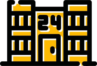 inşaat inşaat ikonu - ana hatları biçiminde