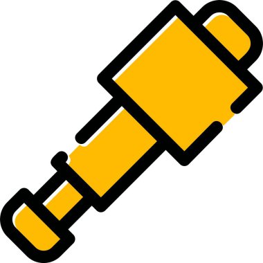 Meşale meşale simgesi taslak biçimi