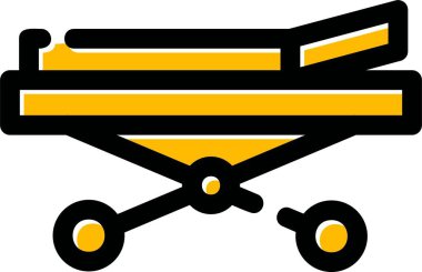 bebek arabası simgesi, vektör illüstrasyonu