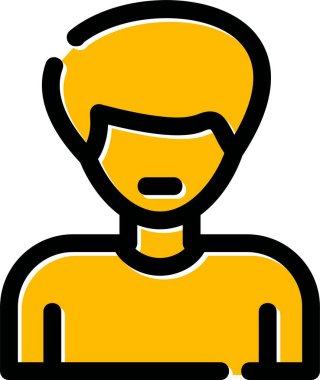 Bir insan simgesinin vektör illüstrasyonu