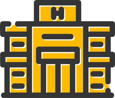 Yapı inşaat simgesi - taslak biçimi