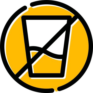 içki ikonu vektör illüstrasyonu