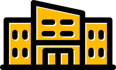 mimari yapı şehir simgesi - taslak biçimi