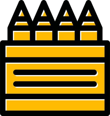 Askeri simgenin vektör illüstrasyonu