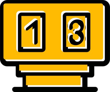 11 numaranın karikatür çizimi.