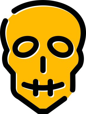 Kafatası. Web simgesi basit illüstrasyon