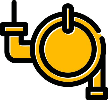 gaz boru kutsal kişilerin resmi, vektör çizim