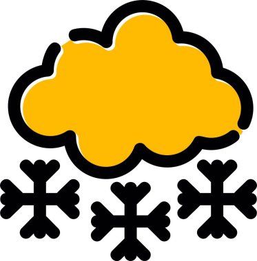 Bulut. Web simgesi basit illüstrasyon