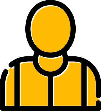 Man avatar simgesi vektör illüstrasyonu