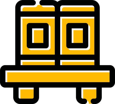 Kitap eğitimi kitaplığı simgesi - özet biçimi