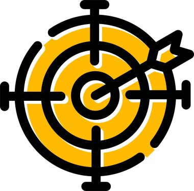 hedef simge vektör illüstrasyonu