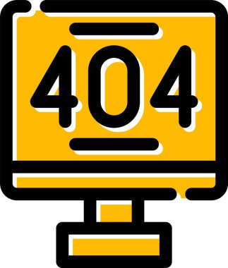 4 0 4 hata vektörü simgesi