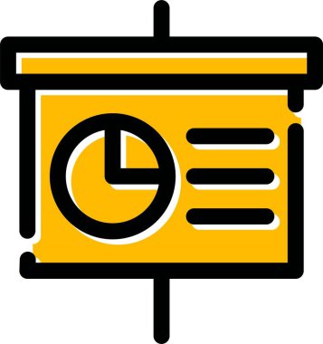 iş grafiği ikon vektör illüstrasyonu