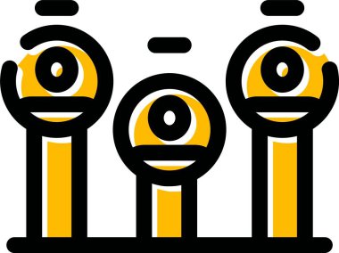 Dürbün görme simgesi - dış hat biçimi