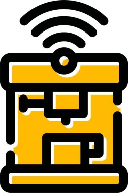 Kablosuz. Web simgesi basit illüstrasyon