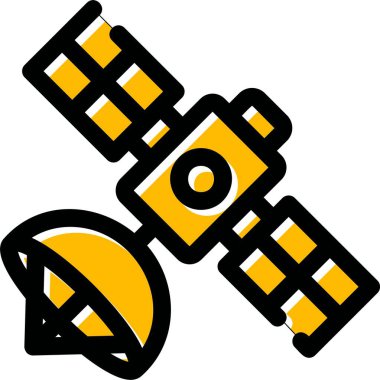 Teleskop simgesi. vektör illüstrasyonu