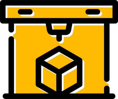 Paket. Web simgesi basit illüstrasyon