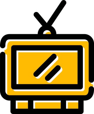 Video kamera simgesi. Görüntü kamerası vektör simgesi rengini izole et