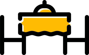 yiyecek ve içecek ikon vektör çizimi