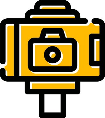 Kamera. Web simgesi basit illüstrasyon