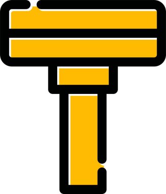 Yapı aracı simgesini doldurulmuş - taslak biçimi ile vidala