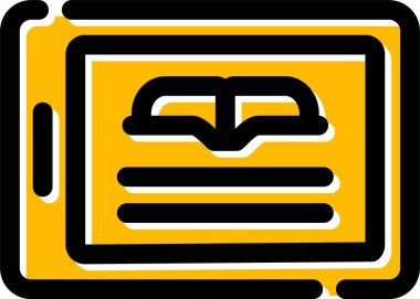 kitap simgesi, vektör illüstrasyonu