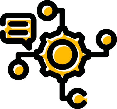 ağ bağlantı simgesi. özet ağ bağlantı vektör rengi düz izole