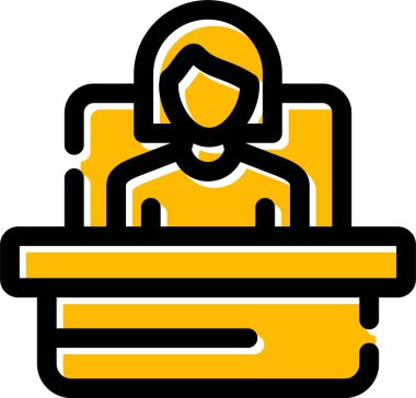 masa simgesi vektör illüstrasyonu